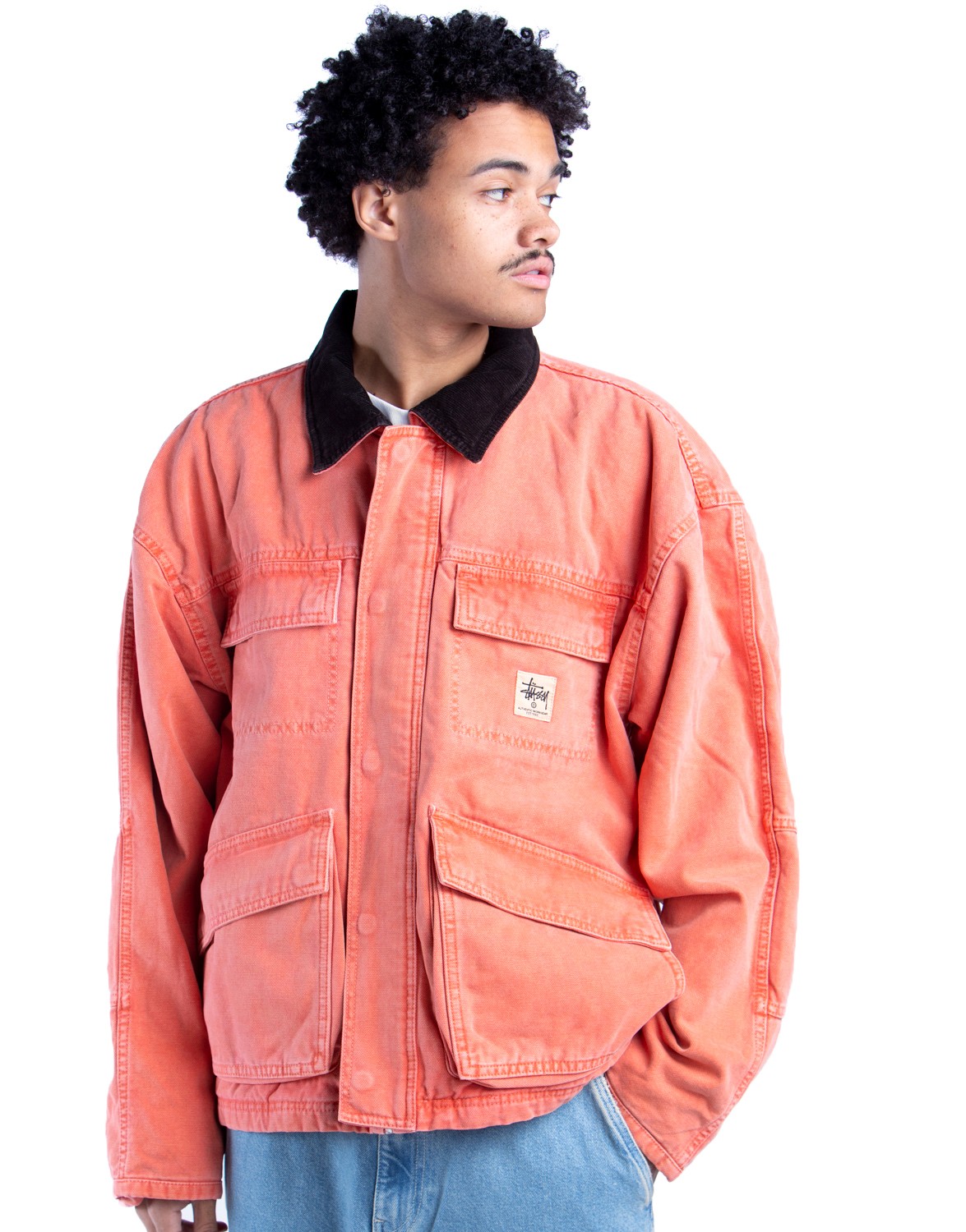 22ss stussy WASHED CANVAS SHOP JACKET - ブルゾン