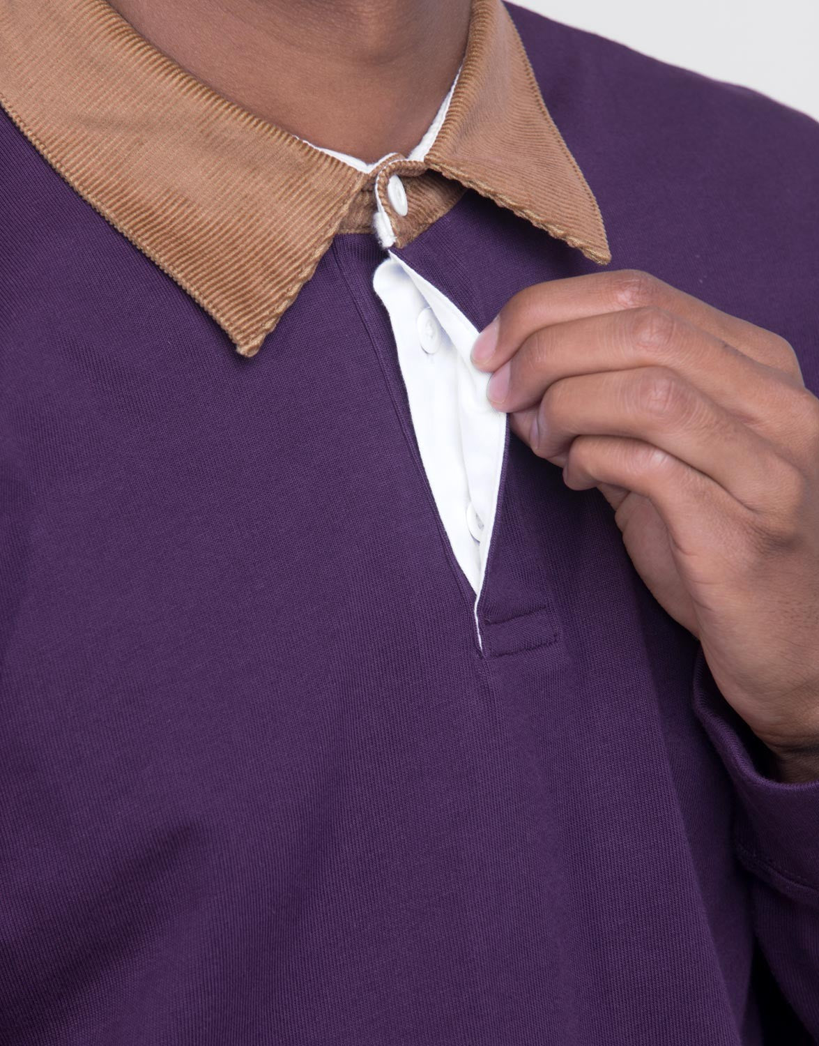 L/S Cord Rugby Polo