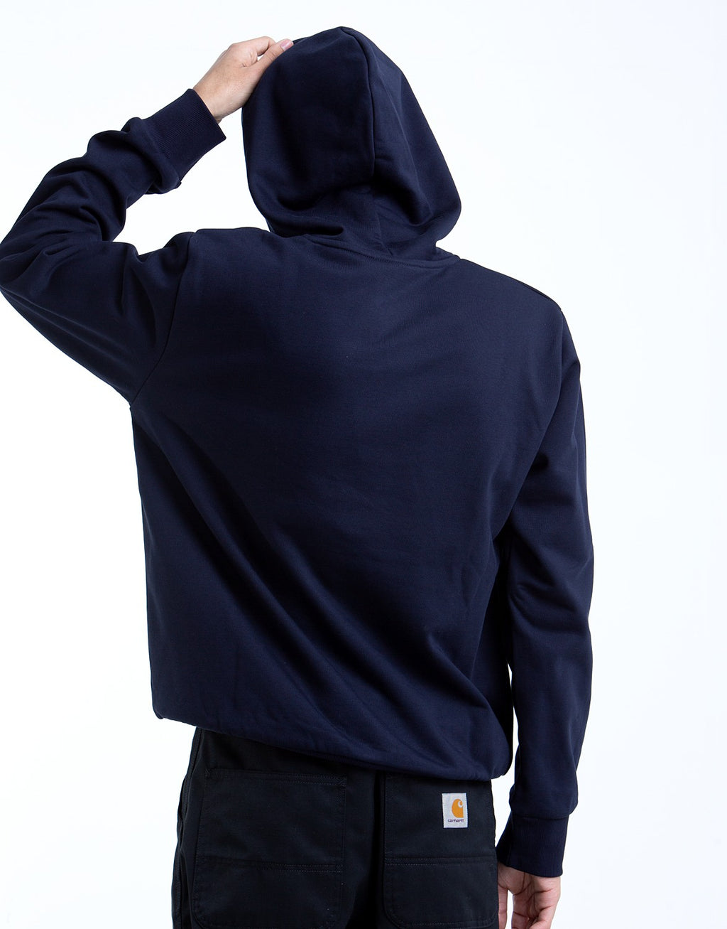 Hooded Script Embroidery Sweat