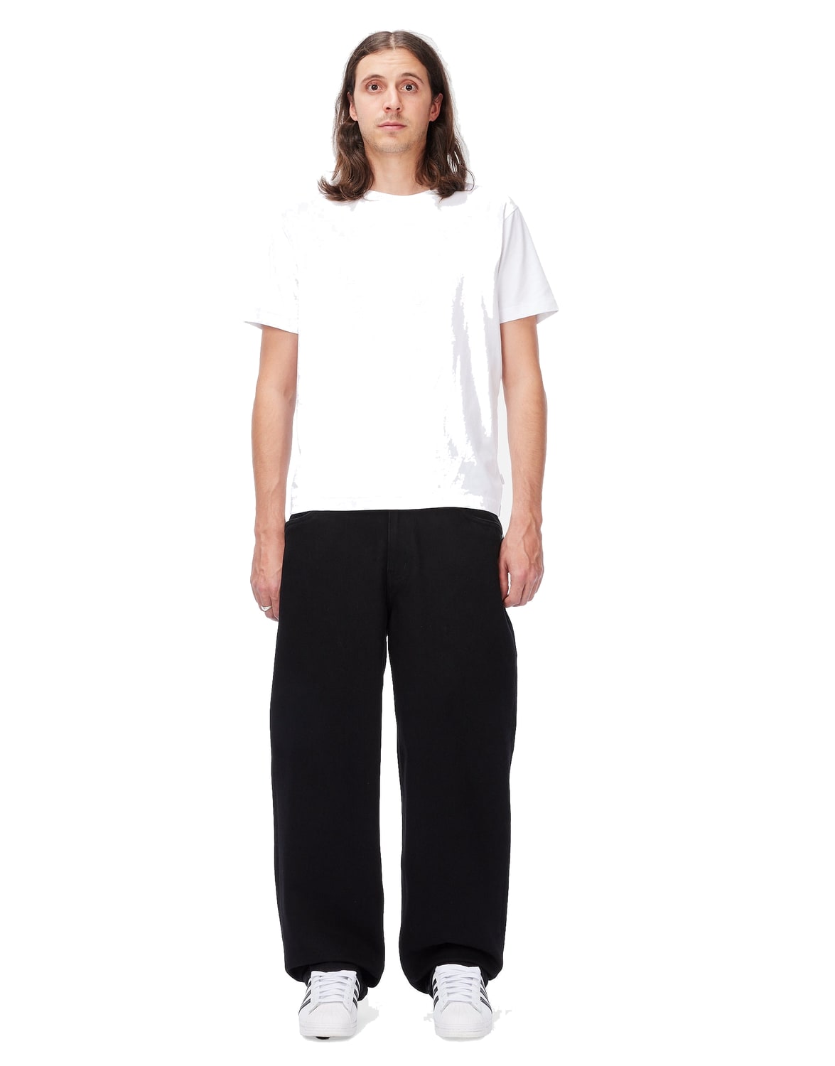 Baggy Denim Pants BLACK