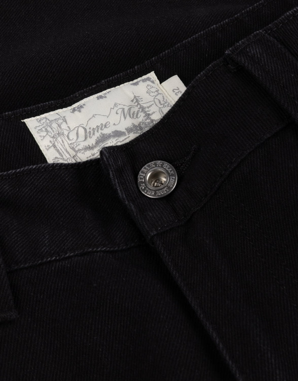 Baggy Denim Pants BLACK